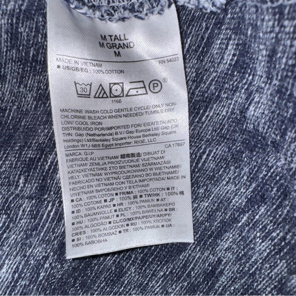 GAP Womens Navy Heathered Sweater Knit Dress Zipper Pockets Sheath Tall Medium - Picture 7 of 9